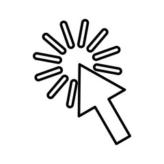 Click icon, outline style