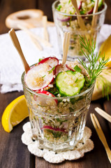Salad with quinoa and vegetables