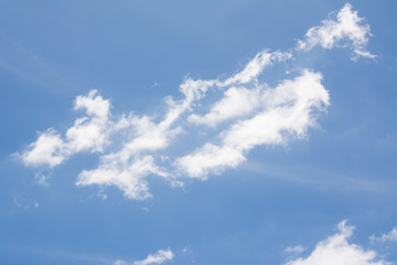 bright sky with white cloud background