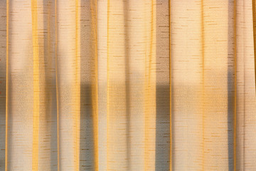 White transparent curtain