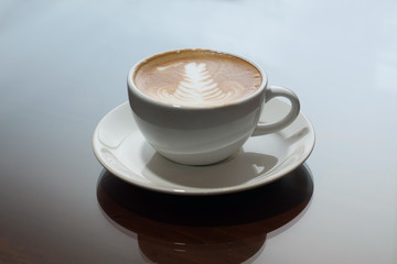 cappuccino coffee as background