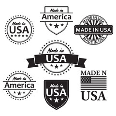 Collection of made in the USA labels