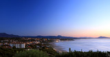 Côte basque au crépuscule