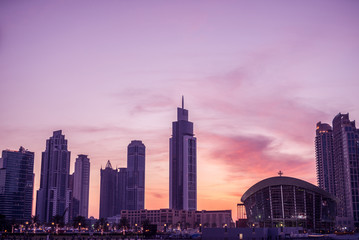 Naklejka premium Dubai skyline