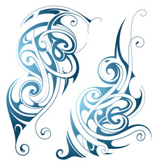 Water splashes on white