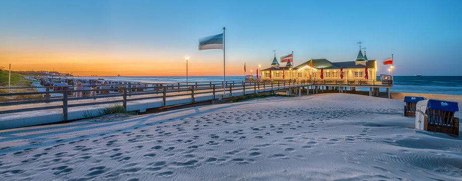 Seebr&uuml;cke Ahlbeck Usedom Ostsee Panorama