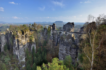 Die Bastei im Nationalpark Sächsische Schweiz 