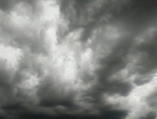 The black cloud in to the storm