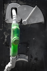 Old Green Gas Pump Handle