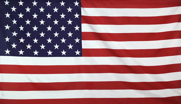 USA Flag real fabric seamless close up