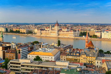 Fototapeta na wymiar Budapest city skyline, Hungary