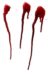 Obraz na płótnie Canvas Red Paint Drips