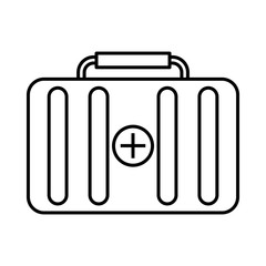 First aid kit icon, outline style
