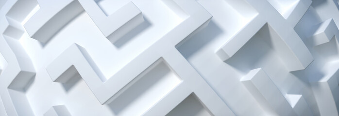 white maze close up