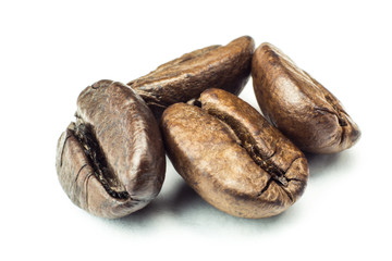 Coffee beans. Isolated on white background
