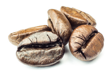 Coffee beans. Isolated on white background