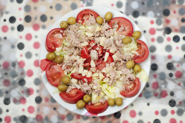 salad with vegetables