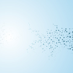 Structure molecule of DNA and neurons. Abstract background. Medicine, science, technology. Vector illustration for your design