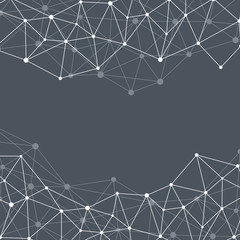 Structure molecule of DNA and neurons. Abstract background. Medicine, science, technology. Vector illustration for your design