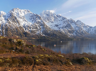 Fototapeta na wymiar Austnesfjord