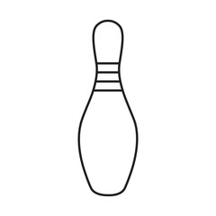 Line icon skittle with lines. Vector illustration.