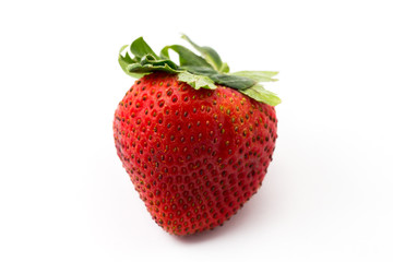Strawberry on white background 