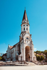 Fototapeta na wymiar side view of the basilica of the Visitation at Annecy, Haute Savoie, France