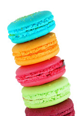 traditional french colorful macarons