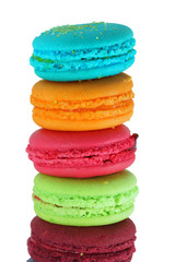 traditional french colorful macarons