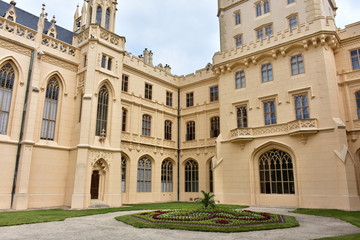 Lednice Chateau on summer day,UNESCO site