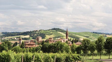 panorama di Castelvetro, Modena Italia
