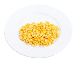 Portion of delicious canned corn.