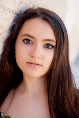 Obraz premium Spanish brunette girl with long hair