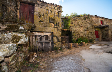 characteristic and aged farmhouse in Galicia