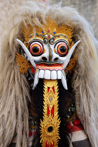 Traditional Barong Bali Mask Canvas Print | Canvas Prints-photosoup