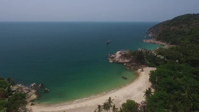 Arial view beach Koh Phangan Thiland