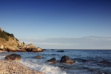 Sea in Foros (Ukraine, Crimea - 2016)