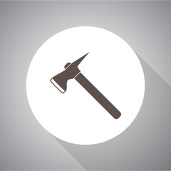 vector silhouette fire axe