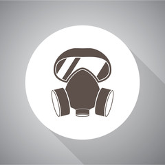 respirator vector icon for web and mobile