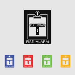 Fire alarm icon