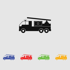 fire engine vector icon