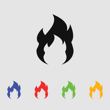 Fire Icon Vector.