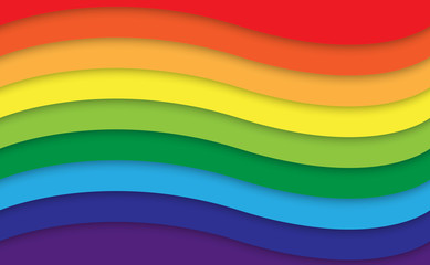 Abstract rainbow curve background, Vector illustration eps10