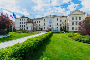 Fototapeta na wymiar City Hall in Bydgoszcz. Kuyavia region, Poland
