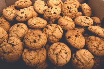 Lots of cookies and biscuits background