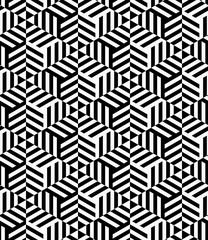 Black and white striped triangles