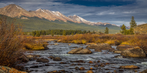 "Taylor River"  A late autumn day in the mountains just to the east of Crested Butte, Colorado. 