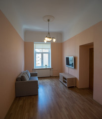 Living room in private apartments. Interior.