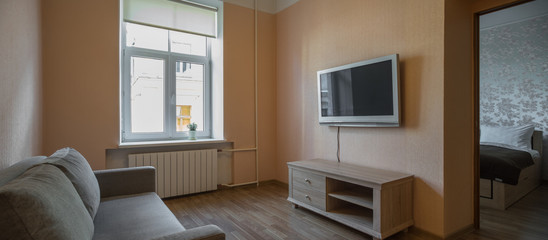 Living room in private apartments. Interior.