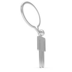 3d man with talk bubbles isolated over a white background. 3d rendering.